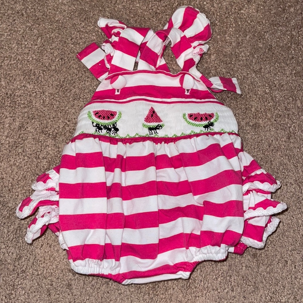 Baby girl watermelon bubble